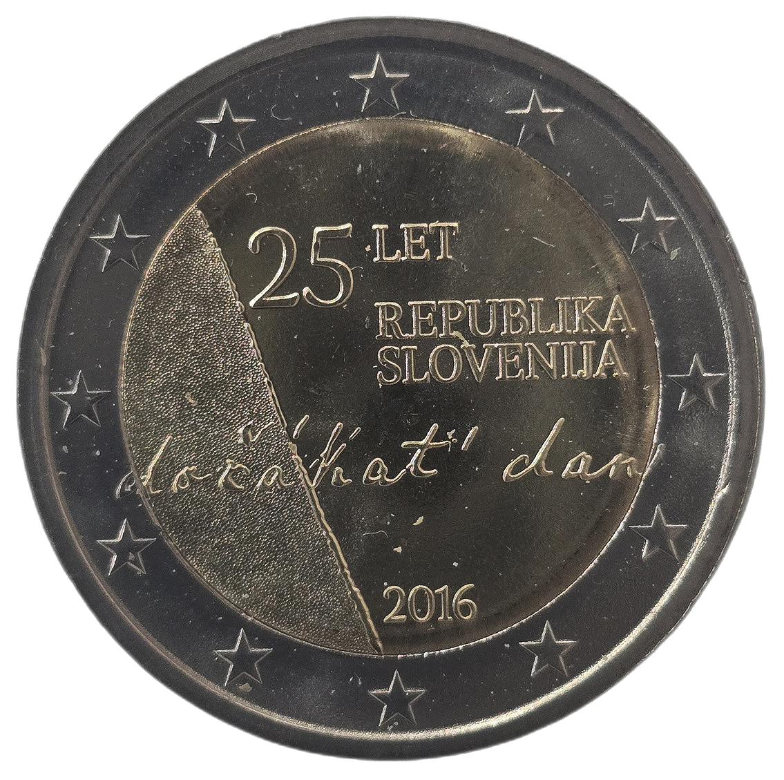 2 euros conmemorativa 25 Aniversario de la Independencia de Eslovenia